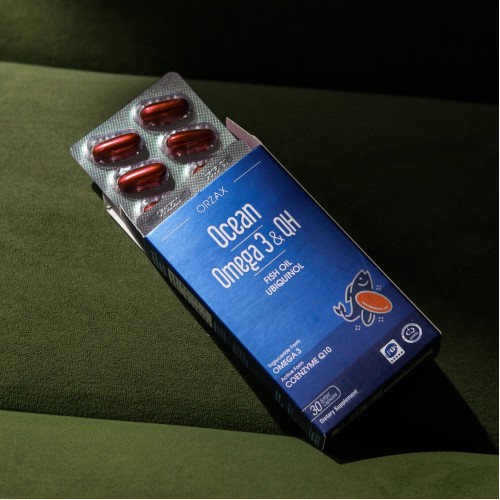 Orzax Orzax Ocean Omega-3 & QH, 30 капсул CN16307 Orzax Orzax Ocean Omega-3 & QH, 30 капсул CN16307