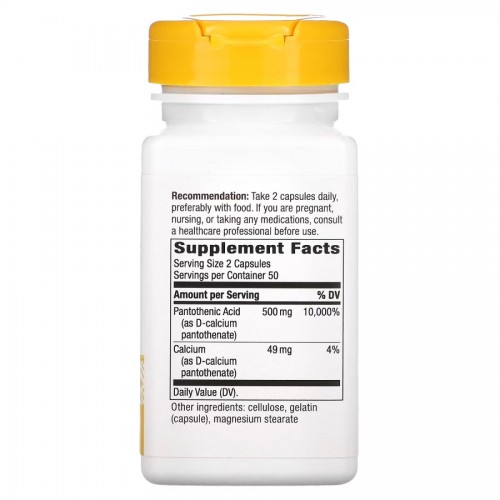 Nature's Way Pantothenic Acid, 100 капсул CN10732 Nature's Way Nature's Way Pantothenic Acid, 100 капсул CN10732 Nature's Way