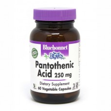 Bluebonnet Nutrition Pantothenic Acid 250 mg, 60 вегакапсул Bluebonnet Nutrition Pantothenic Acid 250 mg, 60 вегакапсул