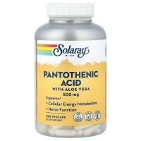 Solaray Pantothenic Acid 500 mg, 250 вегакапсул
