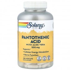 Solaray Pantothenic Acid 500 mg, 250 вегакапсул