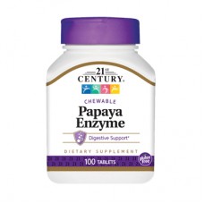 21st Century Papaya Enzyme, 100 жевательных таблеток