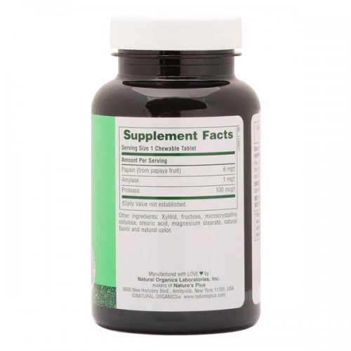 Natures Plus Papaya Enzyme, 360 жувальних таблеток CN11704 Natures Plus Natures Plus Papaya Enzyme, 360 жувальних таблеток CN11704 Natures Plus