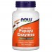 NOW Papaya Enzymes, 180 жувальних таблеток CN4508 NOW