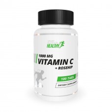Healthy Vitamin C + Rosehips, 100 таблеток Healthy Vitamin C + Rosehips, 100 таблеток
