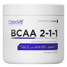 OstroVit BCAA 2:1:1, 200 грам - Без смаку