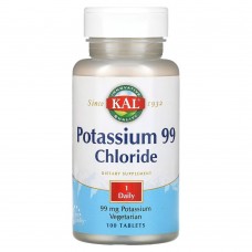 KAL Potassium Chloride 99 mg, 100 таблеток