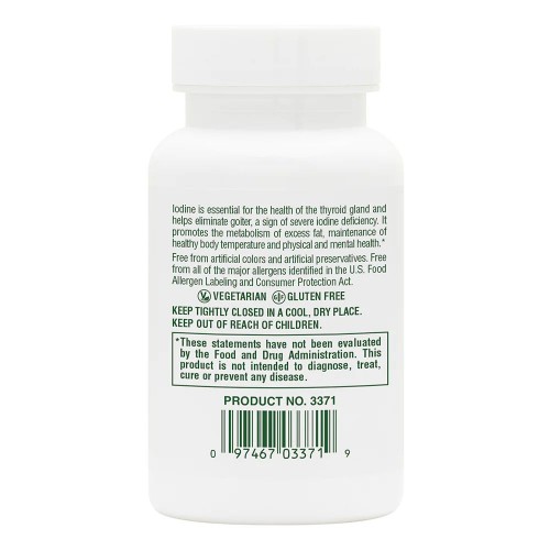 Natures Plus Potassium Iodide 150 mcg, 100 таблеток CN13549 Natures Plus Natures Plus Potassium Iodide 150 mcg, 100 таблеток CN13549 Natures Plus