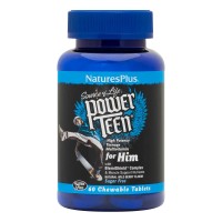 Natures Plus Power Teen for Him, 60 жувальних таблеток - Лісова ягода Natures Plus Power Teen for Him, 60 жувальних таблеток - Лісова ягода