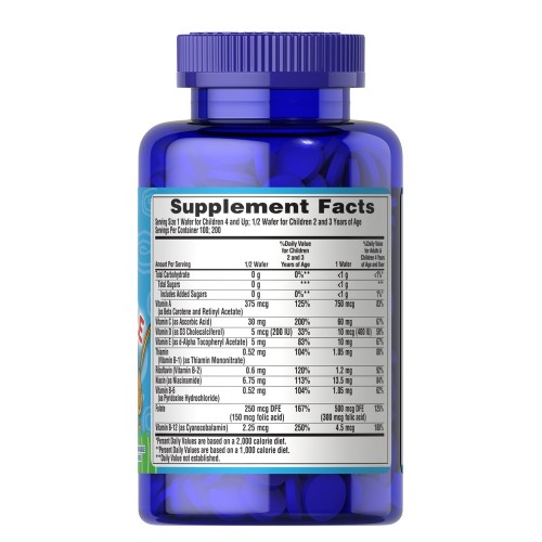 Puritan's Pride Pre-Vites Childrens Multivitamin, 100 жувальних таблеток CN13219 Puritan's Pride Puritan's Pride Pre-Vites Childrens Multivitamin, 100 жувальних таблеток CN13219 Puritan's Pride
