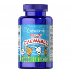 Puritan's Pride Pre-Vites Childrens Multivitamin, 100 жувальних таблеток Puritan's Pride Pre-Vites Childrens Multivitamin, 100 жувальних таблеток