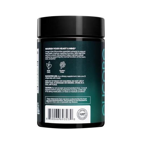 Elicore Labs Elicore Labs Premium Omega 3 Fish Oil, 60 гелевих капсул CN17369 Elicore Labs Elicore Labs Premium Omega 3 Fish Oil, 60 гелевих капсул CN17369