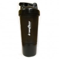IronFlex Shaker 500 мл з пружинкою + контейнер, Black IronFlex Shaker 500 мл з пружинкою + контейнер, Black