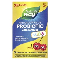 Nature's Way Primadophilus Kids 3 Billion CFU, 30 жевательных таблеток - Вишня