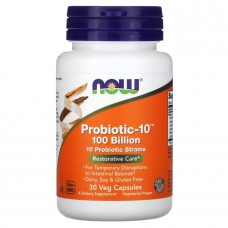NOW Probiotic-10 100 billion, 30 вегакапсул NOW Probiotic-10 100 billion, 30 вегакапсул