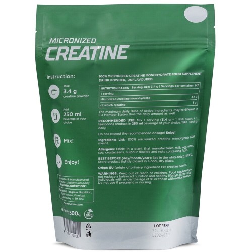 Progress Nutrition Creatine Monohydrate, 500 грам CN5361 Progress Nutrition
