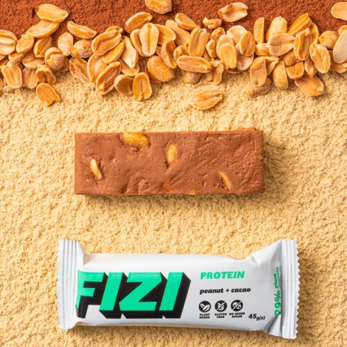 FIZI Protein Bar Арахіс-какао, 45 грам CN12371 FIZI FIZI Protein Bar Арахіс-какао, 45 грам CN12371 FIZI