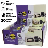 FitWin Protein Bar 33%, 12x60 грам - Печиво-крем FitWin Protein Bar 33%, 12x60 грам - Печиво-крем