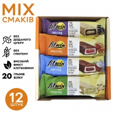 FitWin Protein Bar 33% MIX, 12x60 грам FitWin Protein Bar 33% MIX, 12x60 грам