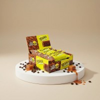FitWin Vegan Bar, 12*60 грамм - Кофе-соленая карамель FitWin Vegan Bar, 12*60 грамм - Кофе-соленая карамель