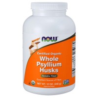 NOW Organic Whole Psyllium Husks, 340 грамм NOW Organic Whole Psyllium Husks, 340 грамм