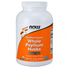 NOW Organic Whole Psyllium Husks, 340 грамм NOW Organic Whole Psyllium Husks, 340 грамм