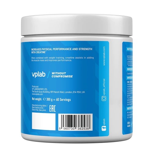 VPLab Pure Creatine, 300 грам CN6569 VPLab VPLab Pure Creatine, 300 грам CN6569 VPLab
