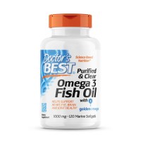 Doctor's Best Purified & Clear Omega 3 Fish Oil, 120 капсул Doctor's Best Purified & Clear Omega 3 Fish Oil, 120 капсул