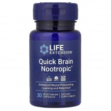 Life Extension Quick Brain Nootropic, 30 вегакапсул