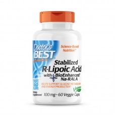 Doctor's Best Stabilized R-Lipoic Acid 100 mg, 60 вегакапсул Doctor's Best Stabilized R-Lipoic Acid 100 mg, 60 вегакапсул