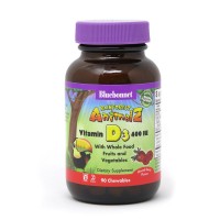 Bluebonnet Nutrition Rainforest Animalz Vitamin D3 400 IU, 90 жевательных таблеток - Ягоды Bluebonnet Nutrition Rainforest Animalz Vitamin D3 400 IU, 90 жевательных таблеток - Ягоды