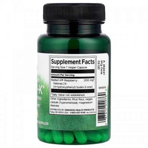 Swanson Razberi-K 200 mg, 60 вегакапсул CN20257-1 Swanson Swanson Razberi-K 200 mg, 60 вегакапсул CN20257-1 Swanson