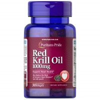 Puritan's Pride Red Krill Oil 1000 mg, 30 капсул Puritan's Pride Red Krill Oil 1000 mg, 30 капсул