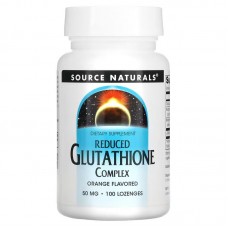 Source Naturals Reduced Glutathione Complex, 100 льодяників - Апельсин Source Naturals Reduced Glutathione Complex, 100 льодяників - Апельсин