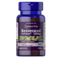 Puritan's Pride Resveratrol 100 mg, 60 капсул Puritan's Pride Resveratrol 100 mg, 60 капсул