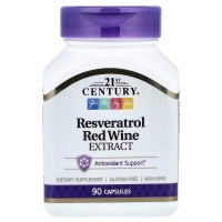 21st Century Resveratrol Red Wine Extract, 90 капсул 21st Century Resveratrol Red Wine Extract, 90 капсул