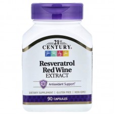 21st Century Resveratrol Red Wine Extract, 90 капсул