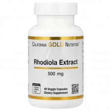 California Gold Nutrition Rhodiola 500 mg, 60 капсул