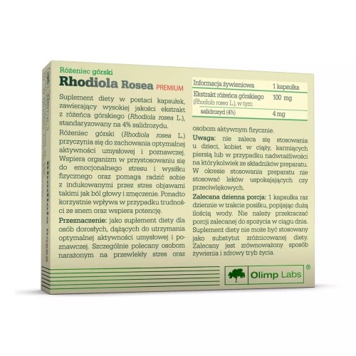 Olimp Sport Nutrition Pure Herbs Rhodiola Rosea Premium, 30 капсул CN14607 Olimp Olimp Sport Nutrition Pure Herbs Rhodiola Rosea Premium, 30 капсул CN14607 Olimp