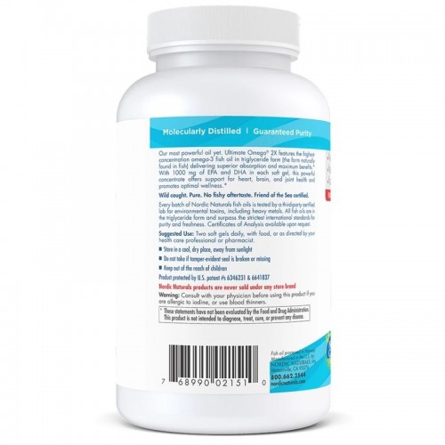 Nordic Naturals Ultimate Omega 2X, 90 капсул CN6951 Nordic Naturals Nordic Naturals Ultimate Omega 2X, 90 капсул CN6951 Nordic Naturals