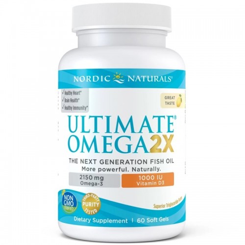 Nordic Naturals Ultimate Omega 2X with Vitamin D3, 60 капсул CN6957 Nordic Naturals Nordic Naturals Ultimate Omega 2X with Vitamin D3, 60 капсул CN6957 Nordic Naturals