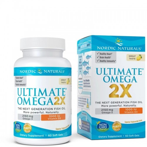 Nordic Naturals Ultimate Omega 2X with Vitamin D3, 60 капсул CN6957 Nordic Naturals