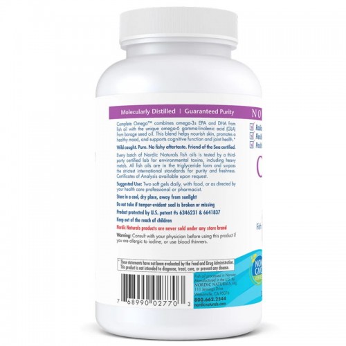 Nordic Naturals Nordic Naturals Complete Omega, 120 капсул CN6911 Nordic Naturals Nordic Naturals Complete Omega, 120 капсул CN6911