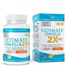 Nordic Naturals Ultimate Omega 2X with Vitamin D3, 60 мини капсул Nordic Naturals Ultimate Omega 2X with Vitamin D3, 60 мини капсул