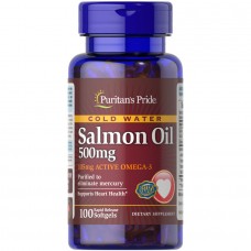 Puritan's Pride Salmon Oil 500 mg, 100 капсул Puritan's Pride Salmon Oil 500 mg, 100 капсул