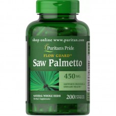 Puritan's Pride Saw Palmetto 450 mg, 200 капсул Puritan's Pride Saw Palmetto 450 mg, 200 капсул