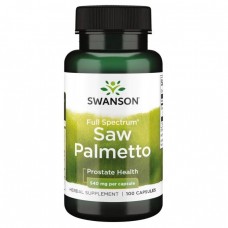 Swanson Saw Palmetto 540 mg Full Spectrum, 100 капсул Swanson Saw Palmetto 540 mg Full Spectrum, 100 капсул