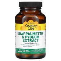 Country Life Saw Palmetto and Pygeum Extract, 90 вегакапсул