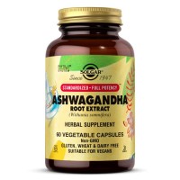 Solgar Ashwagandha Root Extract Standardized Full Potency, 60 вегакапсул Solgar Ashwagandha Root Extract Standardized Full Potency, 60 вегакапсул