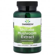 Swanson Shiitake Mushroom Extract 500 mg, 120 капсул Swanson Shiitake Mushroom Extract 500 mg, 120 капсул